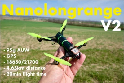 3D Printed NanoLongRange V2 FPV Drone Frame -By unboxingexperience7 (2 PCS) - Image 1 of 2