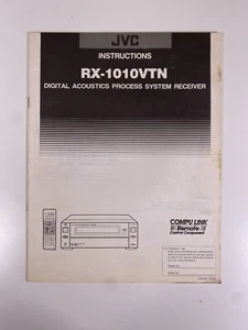 JVC RX-1010VTN Sistema di Processo Acustico Digitale Ricevitore Istruzioni - Ottime Condizioni - Foto 1 di 3