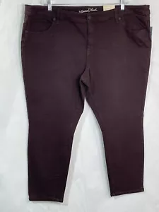 Universal Thread Damen Gr. 26WR Burgunderrot Stretch Skinny Slim Leg Hose - Bild 1 von 12