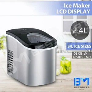 Maxkon 2.4L Portable Ice Cube Maker Machine Benchtop Counter Automatic Easy Home - Picture 1 of 12