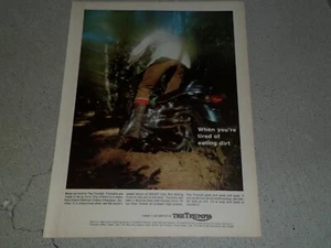 1969 TRIUMPH MOTORCYCLE AD / ARTICLE - Bild 1 von 1