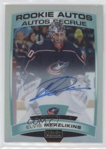 2019-20 O-Pee-Chee Platinum Autos Rainbow Elvis Merzlikins #R-EM Rookie RC