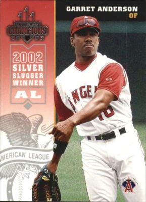 2003 Donruss Champions  #6 Garret Anderson - NM-MT  - Image 1 of 2