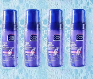 Clean & Clear Deep Cleansing-Action-Fresh Foam Wash-Oil Free( 4 Packs X 150ml ) - Picture 1 of 4