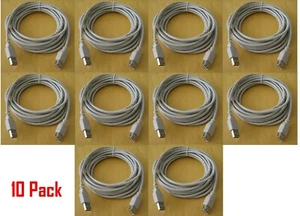 Lote de 10 cables de extensión blindados USB 2.0 PREMIUM macho a hembra beige - Imagen 1 de 1