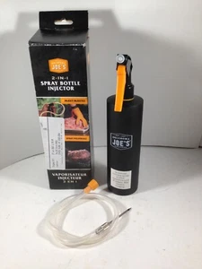 Oklahoma Joe's 2-in-1 Spray Bottle Marinade Injector Black Stainless Steel - Picture 1 of 6