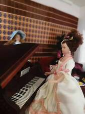 1:12 Scale Dollhouse Miniature Victorian Dress Lady Ceramic Doll Accessories