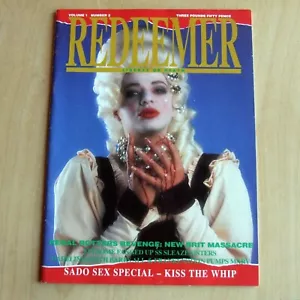 Redeemer magazine Volume 1 Number 2 Marquis de Sade horror film culture erotic - Imagen 1 de 6