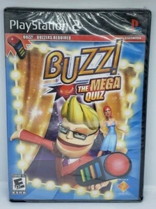 Buzz! The Mega Quiz Sony Playstation 2 PS2 Neu Factory Sealed Aber Nicht Mint - Bild 1 von 6