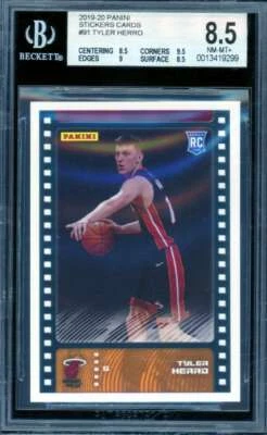 Tyler Herro Rookie Card 2019-20 Panini Stickers Cards #91 BGS 8.5 - Image 1 of 2