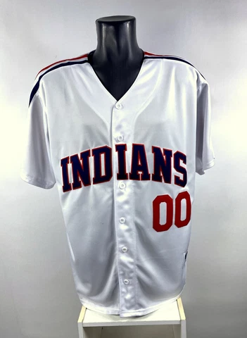 CLEVELAND INDIANS #00 HAYES or #13 CERRANO Button Down Jersey Sewn Letters  Logo Cover