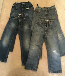 4 Paar Jeanshosen Jungen jeansblau Größe 5 - Bild 1 von 5