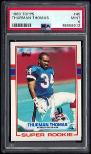 1989 TOPPS RC #45 THURMAN THOMAS HOF -BUFFALO BILLS- PSA 9 MINT ROOKIE #48658612 - Picture 1 of 2