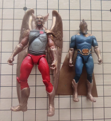 Lot of 2 DC Comics Black Adam Collectibles  HAWKMAN DR. FATE  Action Figure  4" Cover