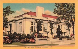 Public Library, Wausau, Wisconsin Marketing Library Vintage PC - Picture 1 of 2