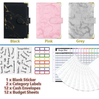 A6 Budget Binder Money Saving Wallet, Money Organizer for Bills Coupon Card