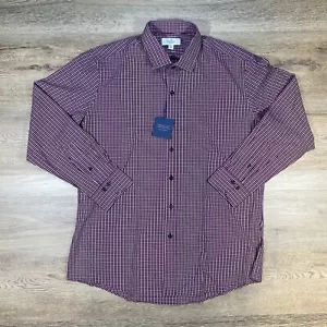 Buttoned Down Men's Dress Shirt 17-17 1/2 - 34/35 XL Slim Fit Long Sleeve - Picture 1 of 13