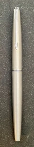 VTG USA PARKER 45 FOUNTAIN PEN STAINLESS STEEL "F" NIB REFILL SYSTEM c1982 g - Picture 1 of 11