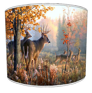 Hunting Scene Pheasant Deer Stag Lampshades Ideal To Match Wallpaper Borders