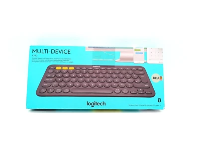 Logitech K380 Multi-Device Bluetooth Tastatur Schwarz - QWERTZ (R-Taste fehlt) - Bild 1 von 4