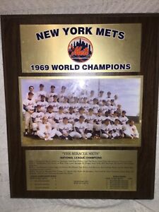 MLB New York METS 1969 WORLD CHAMPS 16" x 13" TEAM CHAMPIONSHIP SEASON PLAQUE