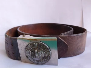 Antiker WW1 German Imperial Army Militär Infanterie Ledergürtel 1916 1915 selten - Bild 1 von 24