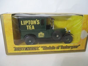 Vintage Matchbox MOY Lipton's Tea 1927 Talbot Van Dk Green 4 inch Diecast w/Box - Picture 1 of 11