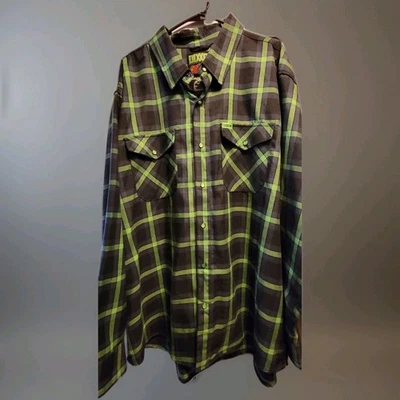 Camisa de franela Dixxon Flannel Co The Shifter manga larga botones a presión talla 3XL Foto 1 de 2