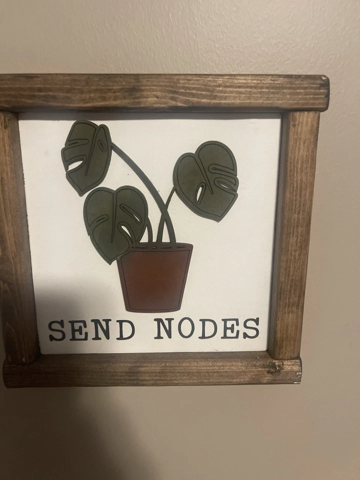 Send Nodes墙艺术木框架 — 第 1/1 张图片