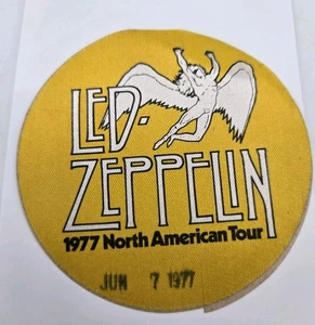 LED ZEPPELIN 1977 U.S. Tour Backstage Pass Original Gelb .. - Bild 1 von 3