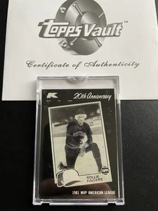 Rollie Fingers 1982 Topps Vault Kmart Mask Negative Milwaukee Brewers 1/1 COA - Picture 1 of 4