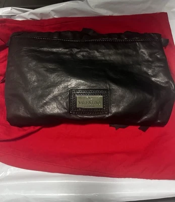 Cartera Valentino Garavani Negra Volantes con Adornos de Lentejuelas-Rara De Colección Foto 1 de 4