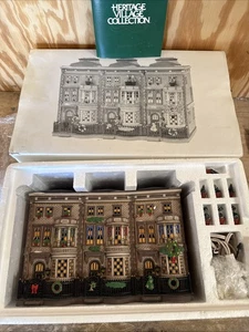 Department 56 Dickens Village MULBERRIE COURT Brownstones 58345 w/Light UNOPENED - Picture 1 of 6
