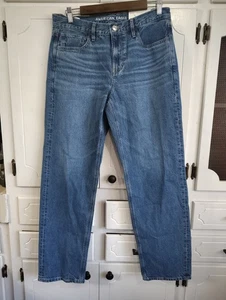 American Eagle 90’s Straight Denim Jeans Damengröße 8 blau neu mit Etikett  - Bild 1 von 10
