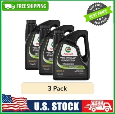 (3 pack) Castrol Transmax ATF/CVT Universal Automatic Transmission Fluid, 1 Gal - Image 1 of 4