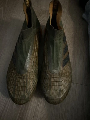 Adidas Predator 18+ FG Lone Hunter Pack, Olive/Orange/Black, Size 8.5 (CM7395) - Image 1 of 4