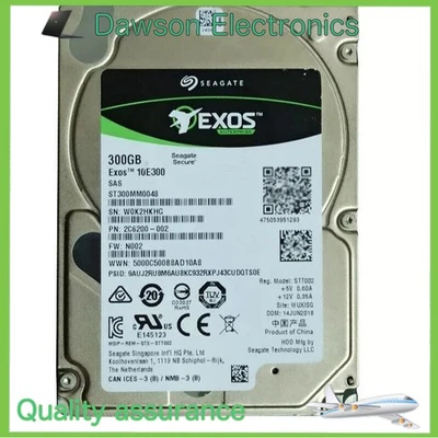 Exos ST300MM0048 Seagate 300GB 10K 2.5" 128MB 12Gbps HDD SAS HARD DRIVE NEW - Image 1 of 3
