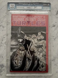 Teenage Mutant Ninja Turtles #1 Halo Graded 7.0 Off White Pages 5th printing - Picture 1 of 2