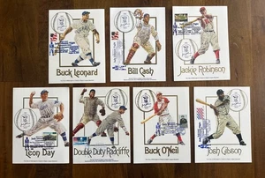 Set di 7 carte NEGRO LEAGUE Baseball Judy Johnson Night Jackie Robinson #/5000 - Foto 1 di 15