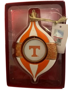 Tennessee Volunteers Juego de 2 adornos de bombilla giratoria de 5,5” - Imagen 1 de 2
