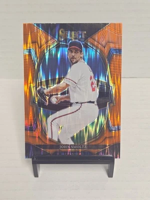 2023 Panini Select #74 John Smoltz Orange Flash Prizm Atlanta Braves - Image 1 of 2