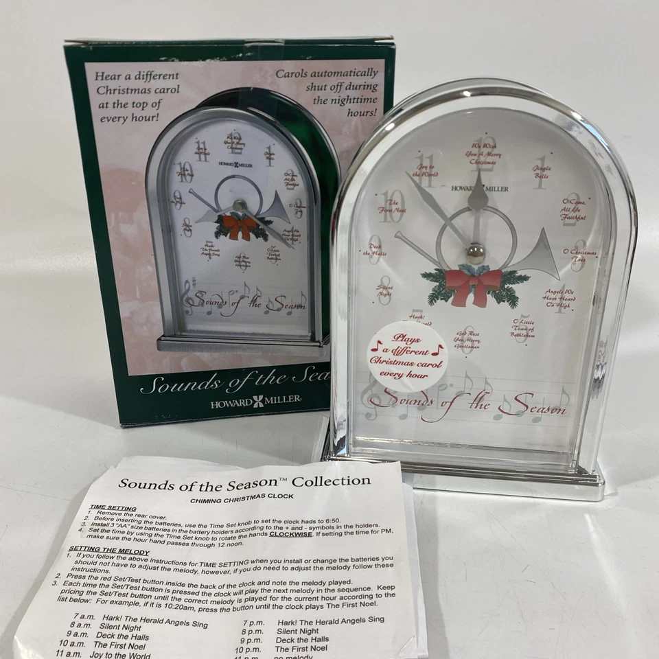 Reloj HOWARD MILLER Sonidos de la Temporada Modelo 645-687 Nuevo en Caja Foto 1 de 4