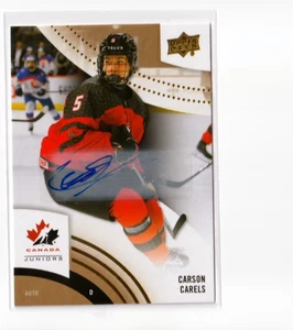 CARSON CARELS '25 Upper Deck Team Canada AUTOGRAPH insert card #68 - Picture 1 of 1