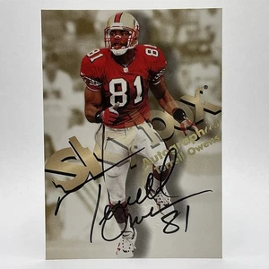 Terrell Owens Auto‼️ 1998 Skybox Premium Autographics Auto 49ers 🏈🔥 - Picture 1 of 2