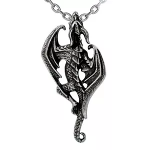 Niflheim Lizard Pendant Necklace Boxed, Gothic, Dragon, Fantasy, Alchemy England - Picture 1 of 5