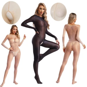 Mujeres Gato Body Body Elástico Mono Disfraz Lencería Pies - Imagen 1 de 32