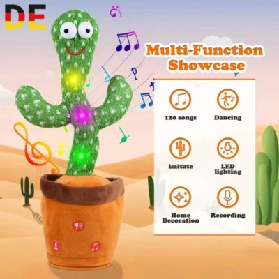 Sprechender Kaktus Kaktus Spielzeug Nachsprechen Singender Tanzender Kaktus TOP！ - Bild 1 von 4