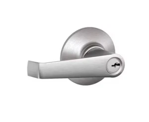 Schlage Elan Satin Chrome Light Commercial Keyed Entry Door Handle - Picture 1 of 4