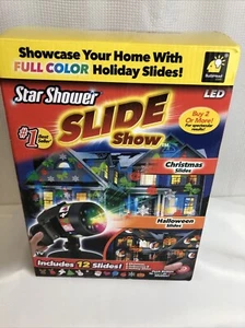 STAR SHOWER SLIDE SHOW LED CHRISTMAS HALLOWEEN LASER PROJECTOR LIGHT SHOW - Picture 1 of 12