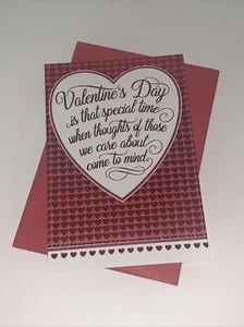 Hallmark Valentine’s Day Card: Red Hearts Special Thought Of Those We Care About - Picture 1 of 5